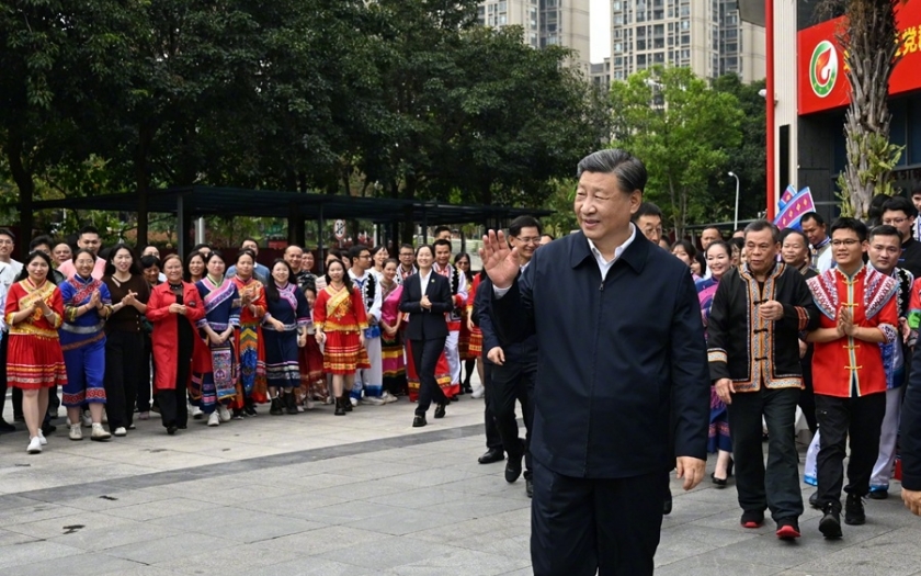 习近平在广西南宁市考察调研